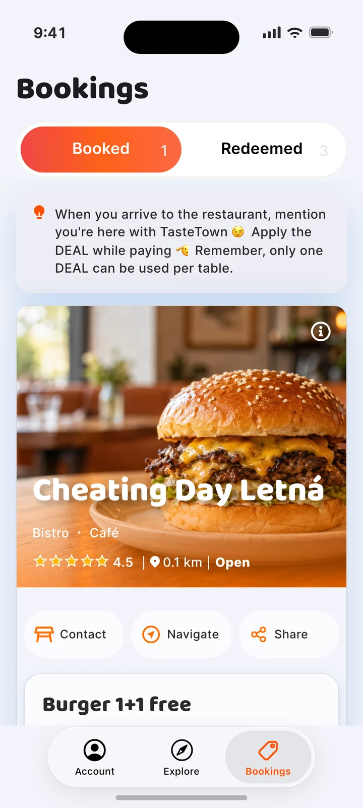 The guest tells you