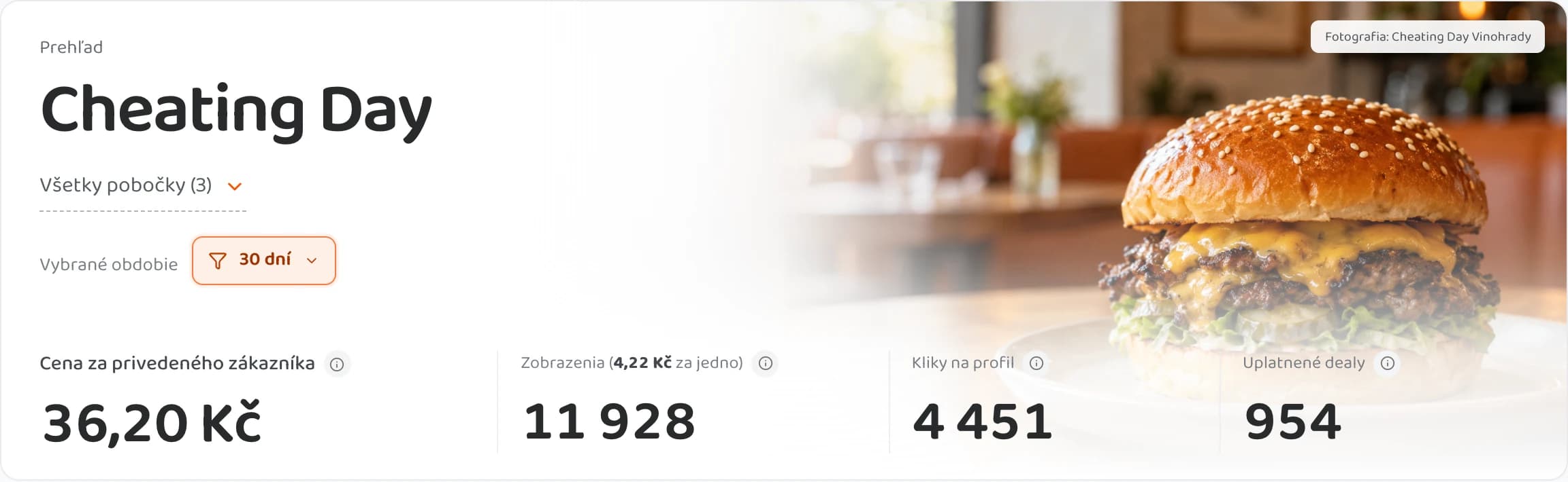 Prehľad za 30 dní